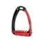 Tech Venice Sloped Evo Safety Stirrups-Black/Red